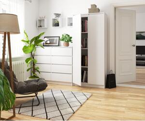 Polcos szekrény - Akord Furniture 80 cm - fehér
