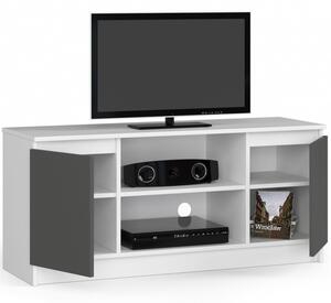 TV állvány 120 cm - Akord Furniture - fehér / szürke