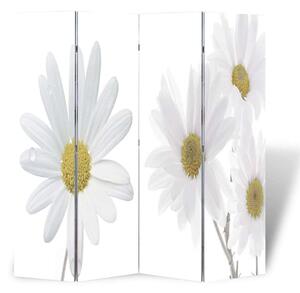 VidaXL Virágmintás Paraván - Margaréta és Orchidea - 160x170 cm