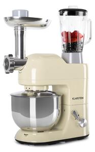 Klarstein Lucia, konyhai robotgép, 3 az 1-ben, 2000 W / 2,7 PS, 5 l, rozsdamentes acél, BPA-mentes