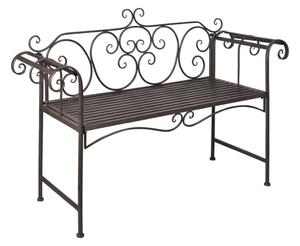 VidaXL Kovácsoltvas Kerti Pad - Antik Barna - 132cm