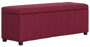 VidaXL Tárolós Pad - Bordó Poliészter - 116cm