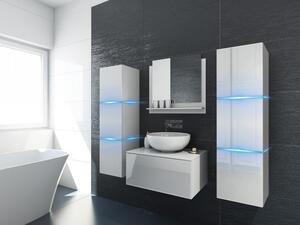 Venezia Alius A3 fürdőszobabútor szett + mosdókagyló + szifon (fényes fehér)