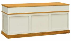 VidaXL Cipősszekrény Pad - Tömörfa - 100x35x45 cm