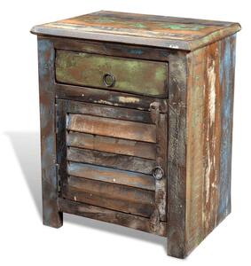 VidaXL Antik Kisasztal - Újrahasznosított Fa - 45x33x55 cm