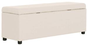 VidaXL Tárolós Pad - Krémszínű Poliészter - 116 cm