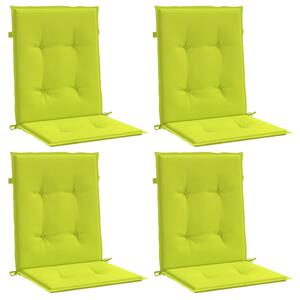 VidaXL 4 db élénkzöld oxford szövet háttámlás székpárna 100x50x3 cm