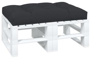 VidaXL fekete szövet raklappárna 120 x 80 x 12 cm