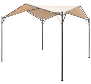 VidaXL Kerti Pavilon - Acél, 4x4m, Bézs