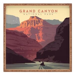 Grand Canyon dekoratív fatálca, 40 x 40 cm