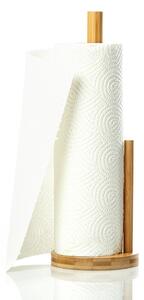 Klarstein Papírtörlő tartó, vezetővel, tartó papírtörlő részére, 15 x 35,5 cm, bambusz