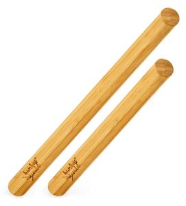 Klarstein Sodrófa, 2 darabos készlet, 100% bambusz, 30/40 × 3,3 cm (H × Ø), sima felület, bambusz
