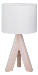 Ging fehér asztali lámpa fából és szövetből, magasság 31 cm - Trio