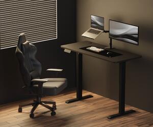 Bevezető ár! Elektromosan állítható magasságú íróasztal ülő-/állómunkához 140cm fekete Levano LV9903