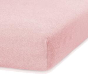 Ruby világos rózsaszín gumis lepedő, 200 x 140-160 cm - AmeliaHome