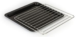 Klarstein AeroVital Cube Chef, grillrács és csepegtető tálca forrólevegős fritőzhöz, rozsdamentes acélból