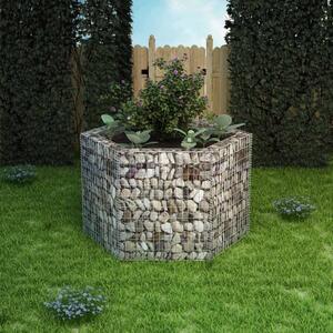 VidaXL Hatszögletű Gabion Magaságyás - 160x140x100 cm