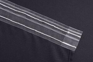 OXFORD sötétszürke függöny 140x250 cm Felfüggesztés: Hullámos sínszalag