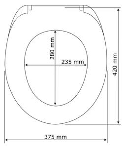 Syros 2 az 1-ben WC-ülőke, 44 x 37,5 cm - Wenko