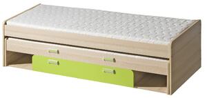 Széthúzható ágy 80 cm Lavendon L16 (ágyrácsokkal) (zöld). 605016