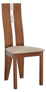 Fa szék, cseresznye/bézs szövet, BONA
