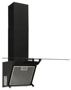 VidaXL fekete acél és edzett üveg fali páraelszívó 60 cm