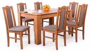 Félix asztal London székekkel | 6 személyes étkezőgarnitúra