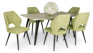 Tina asztal Aspen székekkel | 6 személyes étkezőgarnitúra