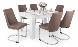 Félix asztal Ester székekkel | 6 személyes étkezőgarnitúra