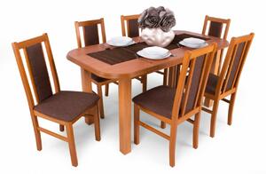 Piano asztal Félix székekkel | 6 személyes étkezőgarnitúra