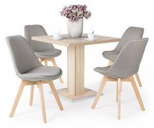 Cocktail asztal Lili székekkel | 4 személyes étkezőgarnitúra