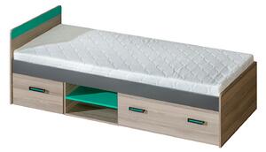 Egyszemélyes ágy 80 cm Ulmo U7 (ágyráccsal és tárhellyel). 605225