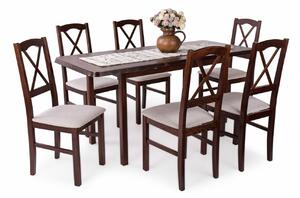 Piano asztal Nilo székekkel | 6 személyes étkezőgarnitúra
