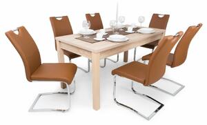 Berta asztal Mona székekkel | 6 személyes étkezőgarnitúra