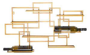 Diodoro aranyszínű fali üvegtartó, 80 x 50 cm - Mauro Ferretti