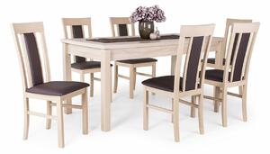 Berta asztal Milano székekkel | 6 személyes étkezőgarnitúra