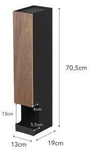 Rin Stocker fekete WC-papír tartó állvány, magasság 71 cm - YAMAZAKI