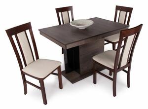 Debora asztal Milano székekkel | 4 személyes étkezőgarnitúra