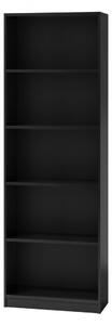 Baltrum R40 polcos szekrény, 40x182x30 cm, fekete