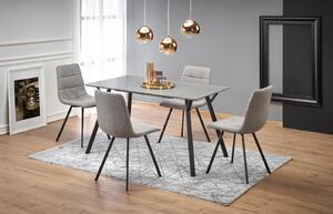 Balrog szögletes étkezőasztal K402 székekkel | 4 személyes étkezőgarnitúra