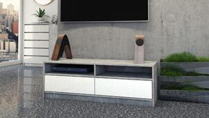 Arosa RTV KARO120 MIX TV állvány, beton- fényes fehér