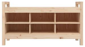 VidaXL tömör fenyőfa előszoba pad 110 x 40 x 60 cm