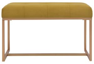 VidaXL mustársárga bársonypad 80 cm