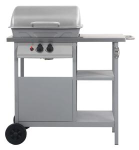VidaXL ezüst gáz grillező 3 szintes kisasztallal