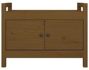 VidaXL mézbarna tömör fenyőfa előszoba pad 80 x 40 x 60 cm