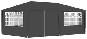 VidaXL Rendezvénysátor - 4x6m - Antracitszürke