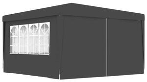 VidaXL Rendezvénysátor - 4x4m - Antracitszürke