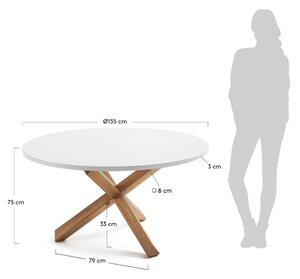 Nori étkezőasztal, ⌀ 135 cm - Kave Home