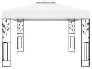VidaXL Kerti Pavilon - Dupla Tető - 3x4m - Fehér