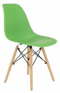 4 db modern szék beltérre, vagy kültérre - zöld